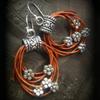Creative Personalized Vintage Multilayer Leather Woven Flower Earrings Ladies Ethnic Party Jewelry Gift Accessories