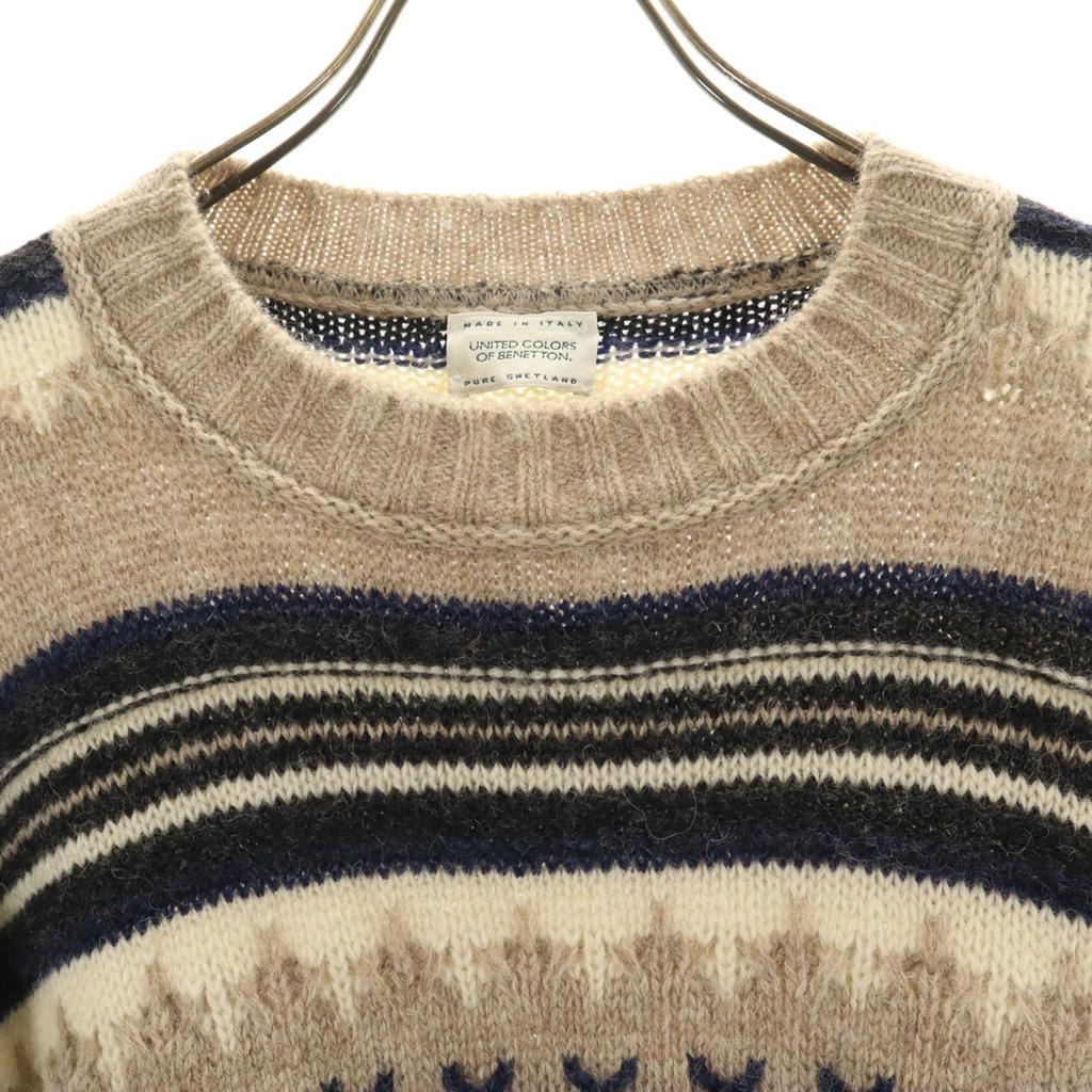 UNITED COLORS OF BENETTON made in Italy Overall handle Long sleeve sweater Men's Used