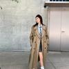 British-Style Extra Long Tall Women's Trench Coat - 2025 Spring/Autumn Collection, Elegant and Casual