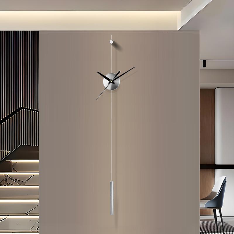 Morden Wall Clocks Metal Watches Silent Clocks Round Wall Decoration Products Creative Light Luxury Artistic Unique Design