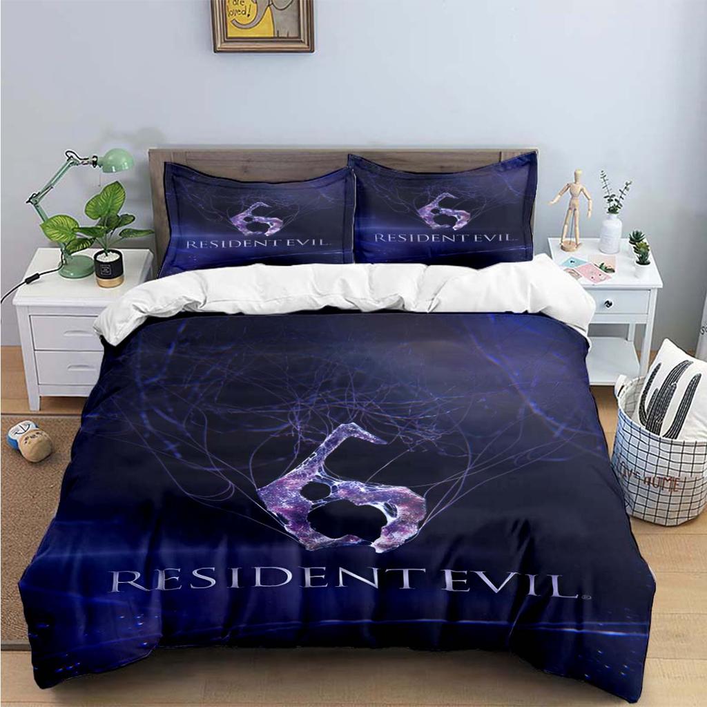 Fashion 3D Movie R-Resident Evil Print Bedding Sets Bed Supplies Set Duvet Cover Bed Comforter Set Bedding Set Luxury Gift