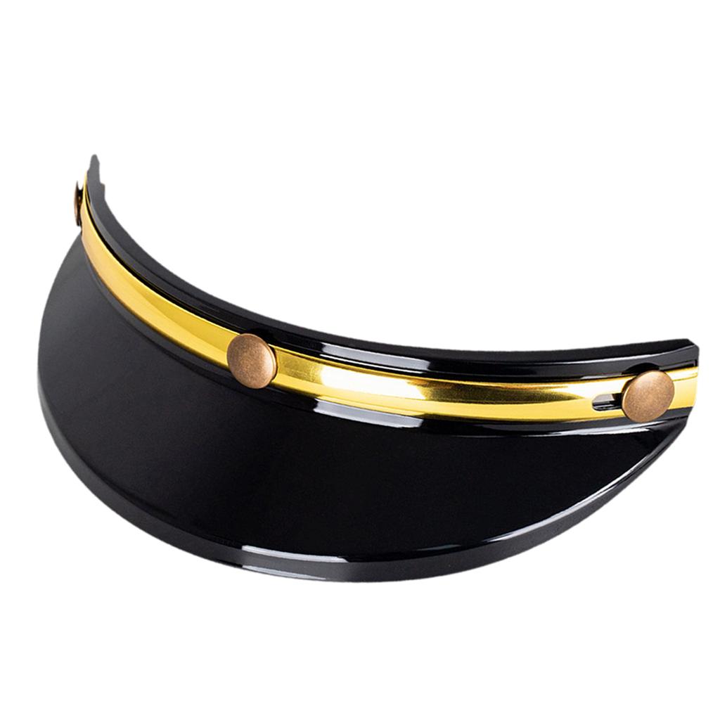 Universal Motorcycle Helmet Visor Peak 3 Snaps Trendy for 3/4 Helmets Spare Parts Helmet Visor Peak Waterproof SUN Protection