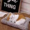 Peluche Gattino Interattivo con Suono Miagolio alla Pressione, Gatto Realistico per Bambini e Bambine, Regali di Compleanno, giocattoli per Bambine e Donne