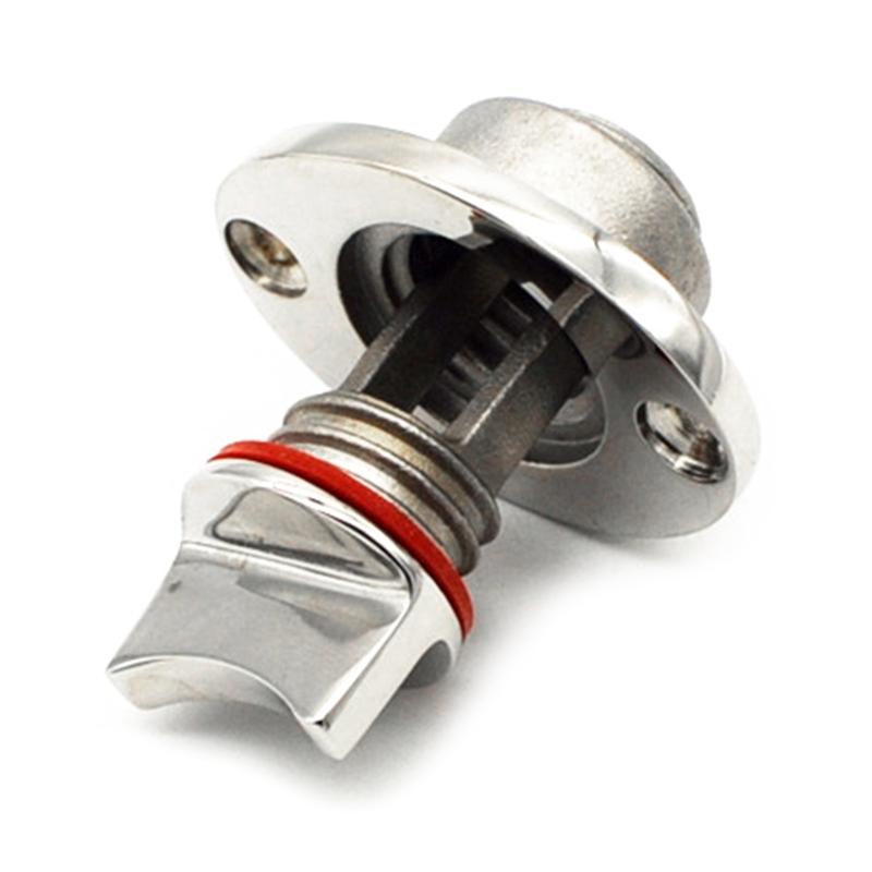 Marine Drain Plug Stern Wire Plug Bilge Sewage Outlet Kayak Boat Drain for Valve 316 Stainless Steel Replacement Repair