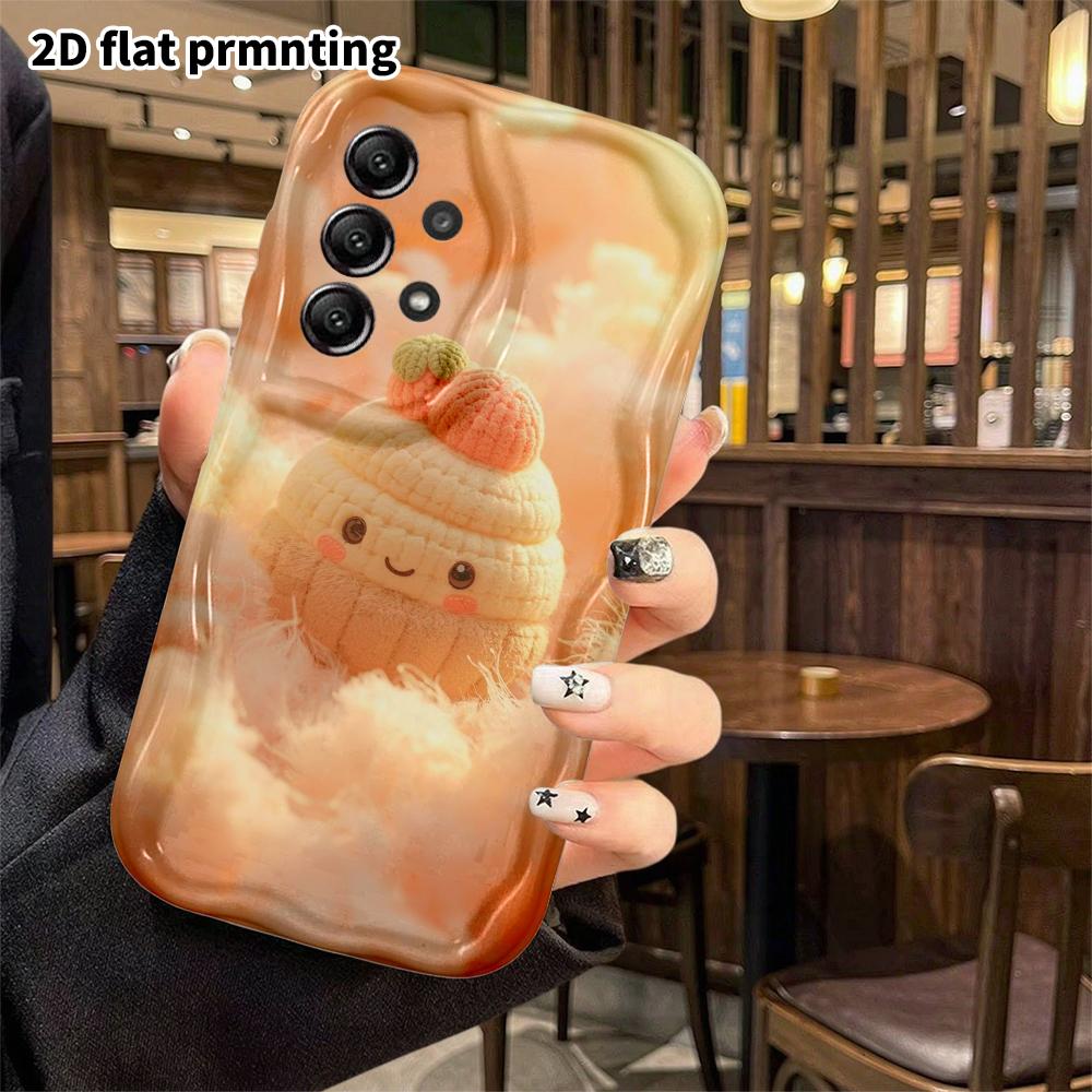 Phone Case: 2D Flat, Suitable for Samsung Galaxy A34 A35 M05 M06 S20 S22 S21 FE Plus 5G Protective Case, Cupcake Doll, Perfect Christmas and Halloween