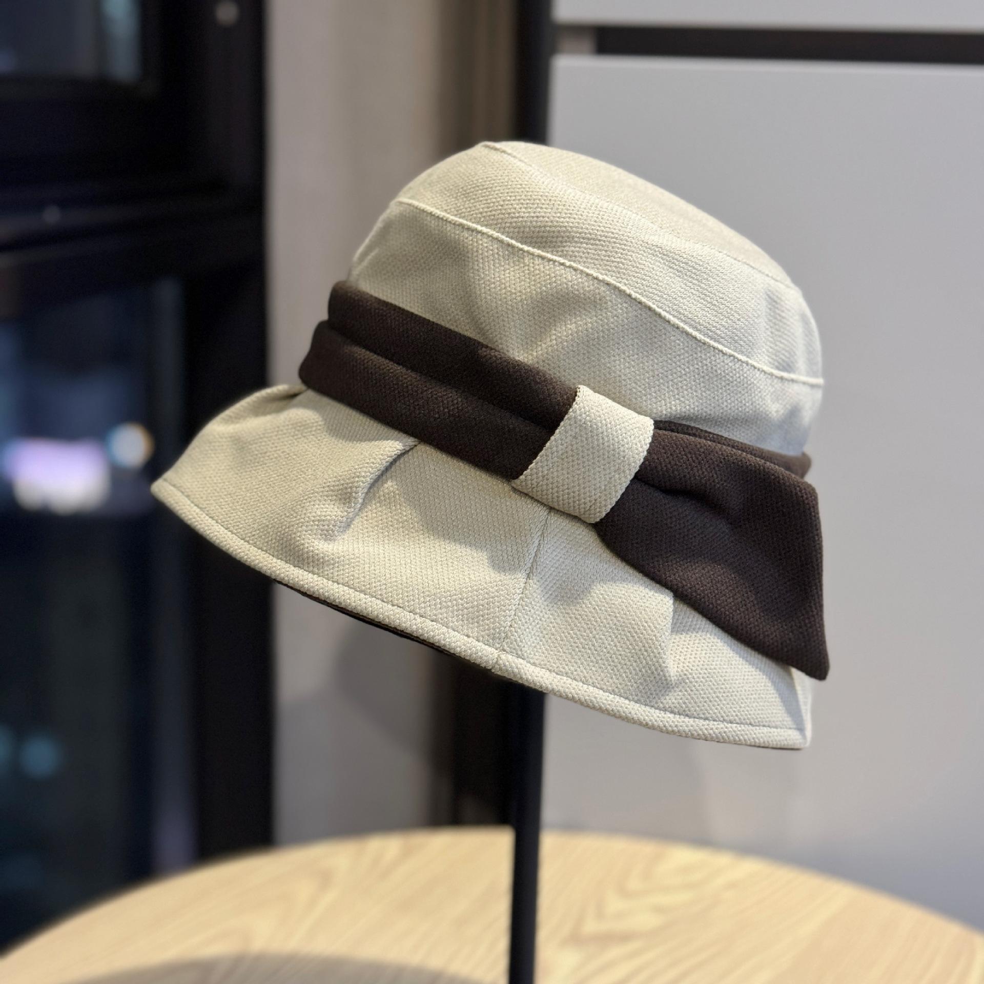 Женская шляпа-панама, открывающая лицо, маленькая плиссированная шляпа-ведро, дорожная элегантная шляпа, закрывающая лицо, модная универсальная шляпа от солнца в западном стиле Adjustable