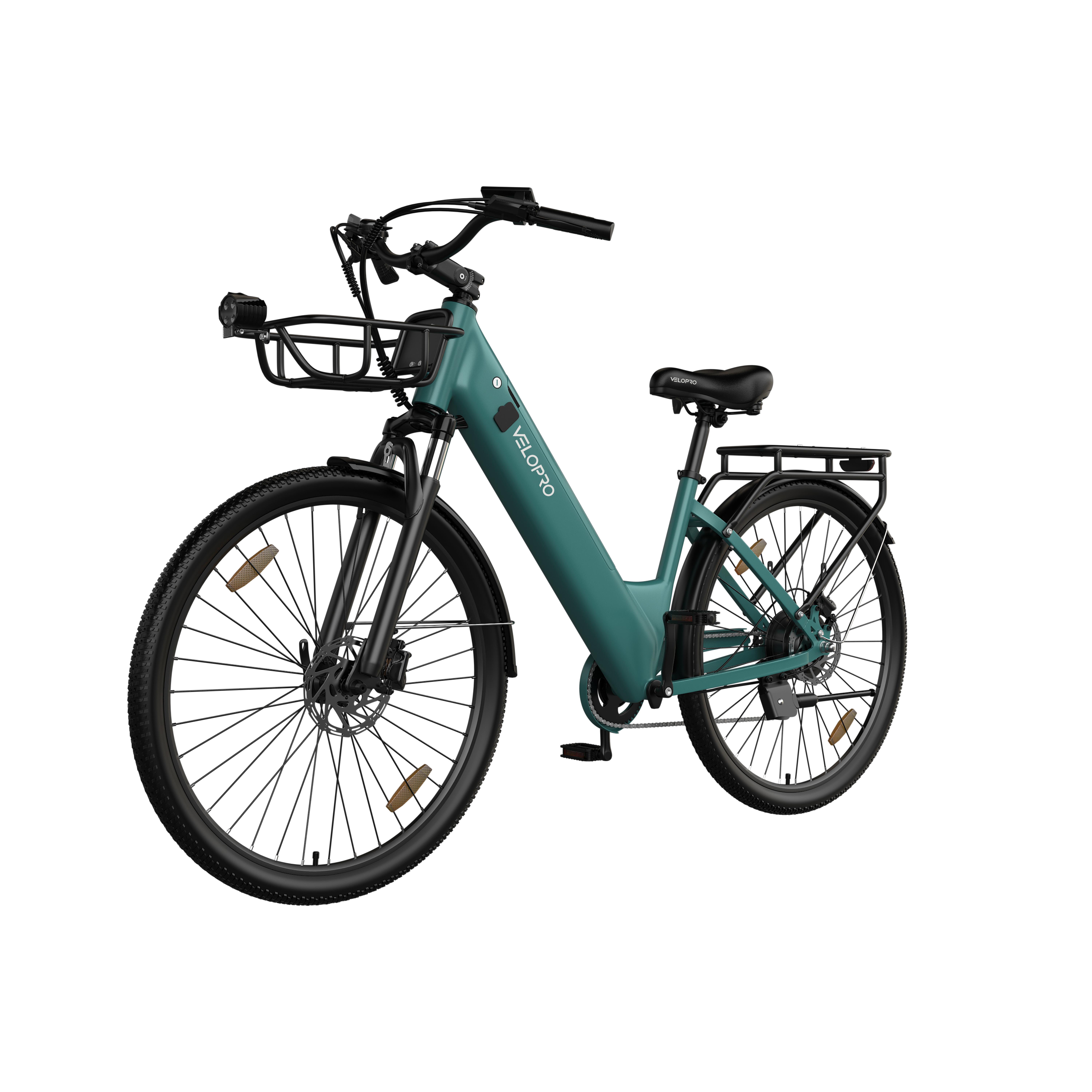 VELOPRO C1 PRO 28  Stads E-Bike met 250W Motor 36V 18Ah Batterij donkerblauwe kleur