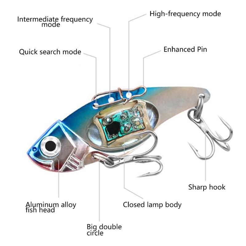 Glowing Metal Electronic Fishing for Night Fishing Design In Low Light