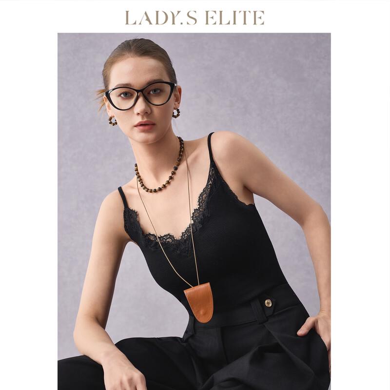 Женский облегающий топ-камзол LadyS Elite из тенсела с кружевом One Size