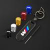 Carbon fiber Tire Valve Stems Cap Keychain Style Wheel Air Valve Cover For BMW M E46 E36 E34 F10 E90 F30 E60 F30 E53 E30 E92 E87 ILYFM1