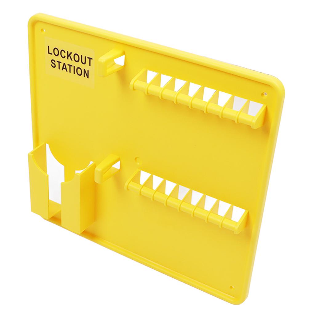 Safety Lockout Station Wall Mounted Power Isolation Engineering Plastic Lock Management Station