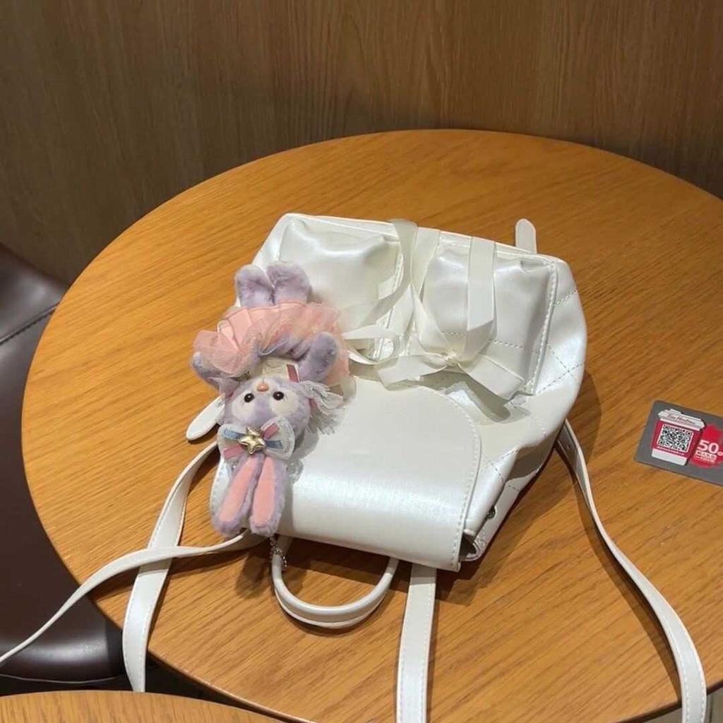 Backpack Summer Fashion Trendy Ballet Sport Girl Cute Sweet Bow Pocket Backpack Women