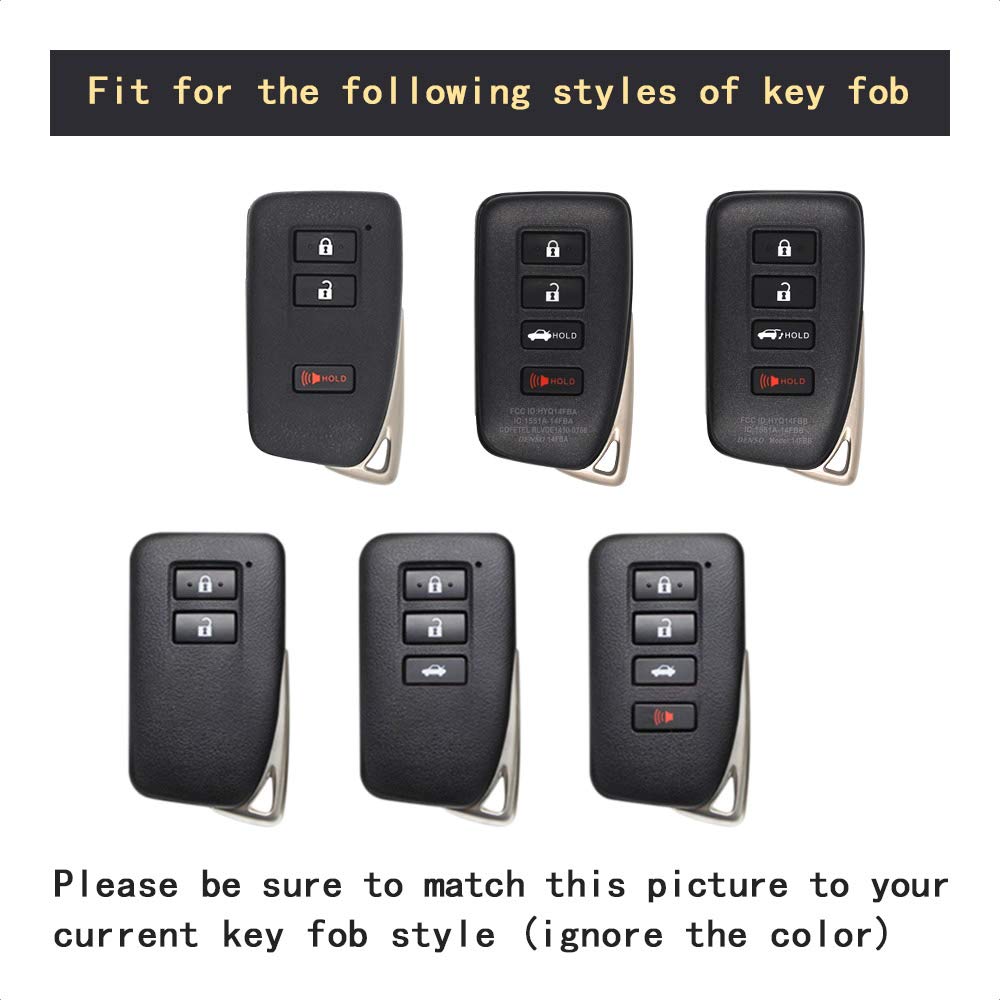TANGSEN Smart Key Fob Case for LEXUS ES 350 GS F 350 450H IS 200 250 300 350 LX 570 NX 200T 300H RC F 200T 300 350 RX 350 450H 3 4 Button Keyless
