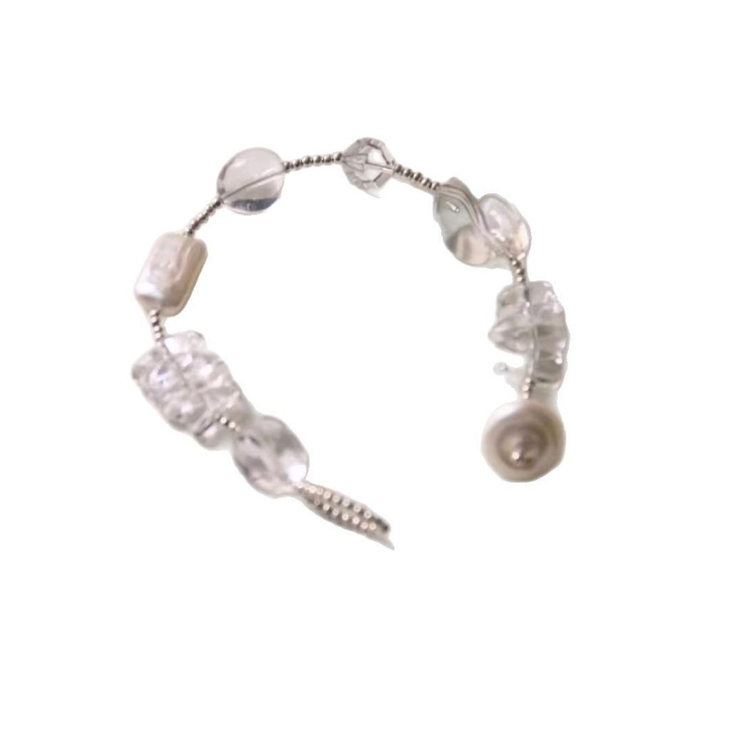 Fashionable Baroque Style Transparent Bead Bracelet, Light Luxury Niche Design Bracelet, Fashionable Bracelet