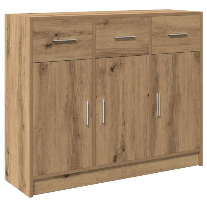 VidaXL Buffet Artisanal Oak 91x28x75 Cm Engineered Wood, Storage Furniture, Kitchen Storage Furniture, Furniture of 855895