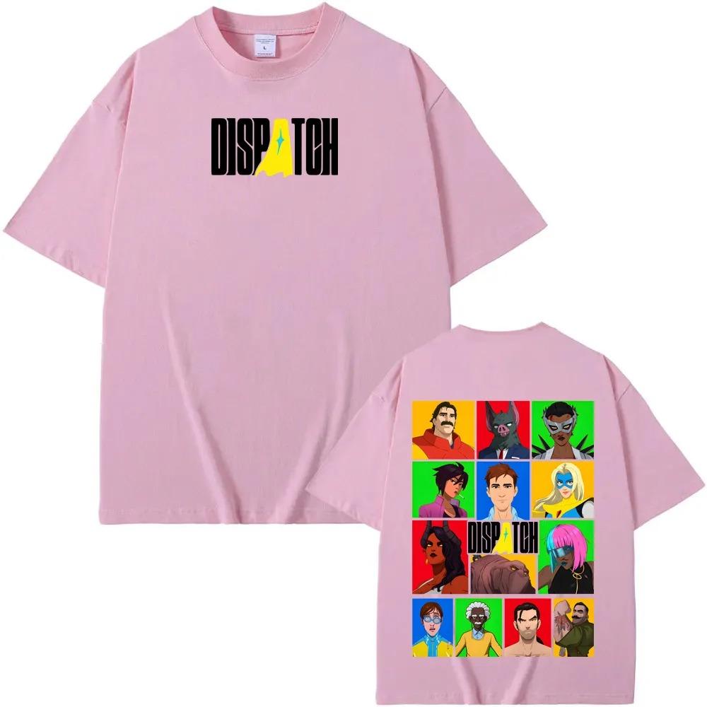 Dispatch Game Manga Style Game Logo Collage Funny Graphic Print Tee Men Women Cotton Comfortable High Quality Soft Oversized Top