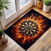 1PC Flaming dartboard with darts Print Carpet for Living Room Bedroom Sofa Home Decor Rus Non-slip Floor Mat Luxury Gift