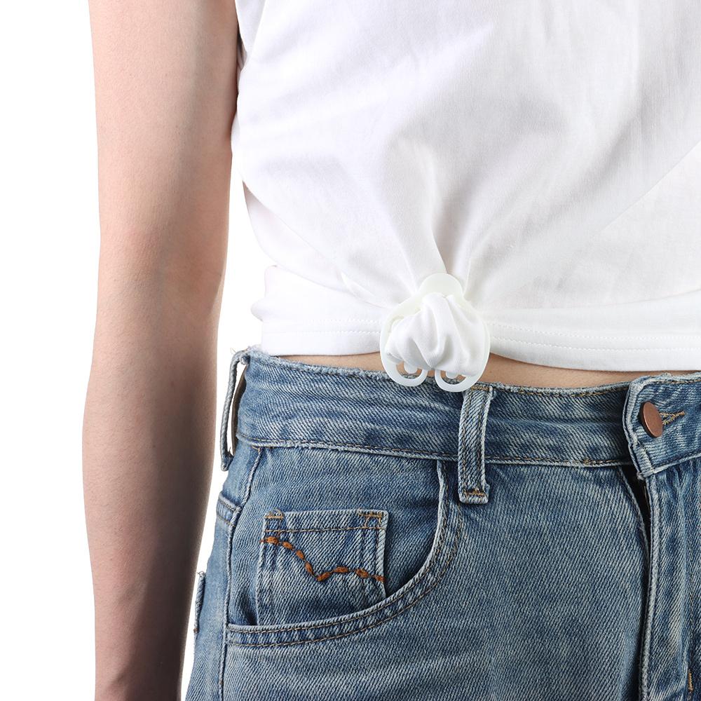 Fixed Buckle T-Shirt Tie Clips Decorative Buckle Clothing Shirt Clip  for T-shirt