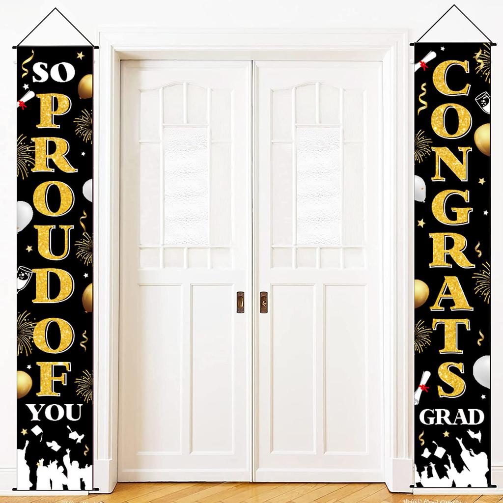 Grad Congrats Graduation Gateway Graduation Party Courtyard Arrangement Door Curtain Poster Customization