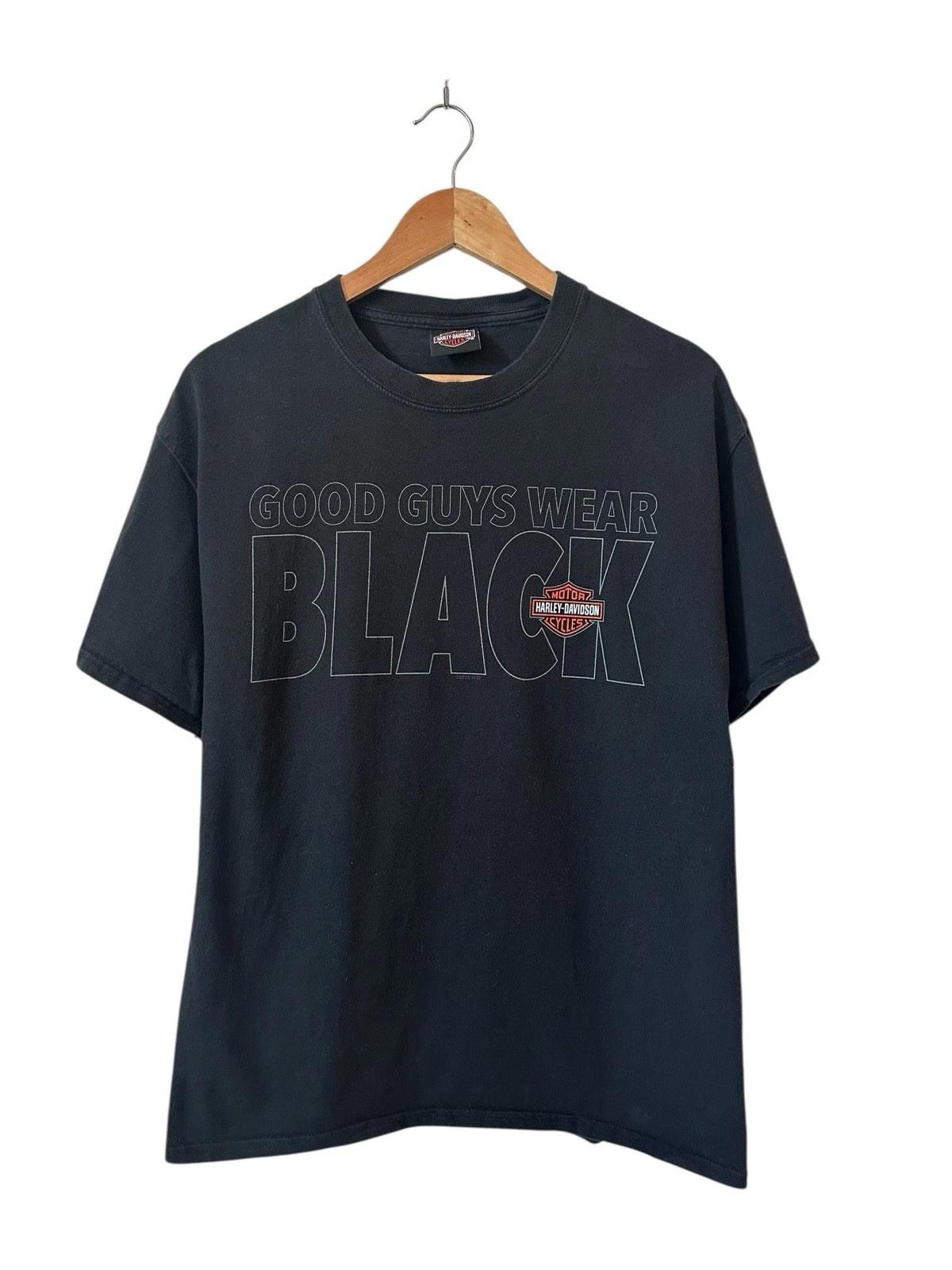 Vintage Harley Davidson Good Guys Wear Black T Shirt Men’s Medium 90’s New York XL