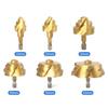 Hexagonal Shank Spiral Drill Bit Set of 6 for Water Pipe Repairing and Reaming 6 35mm Diameter Efficient Plumbing Tool