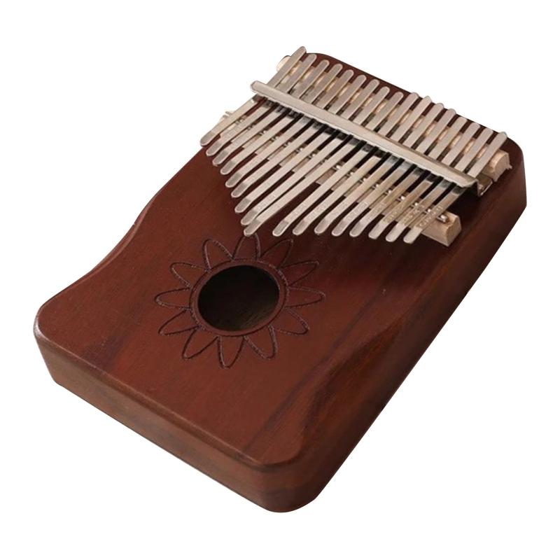African Mbira Finger Thumb Piano Solid Piano Instrument for Children Men Women Educational Musical Toy for w/ Instructio