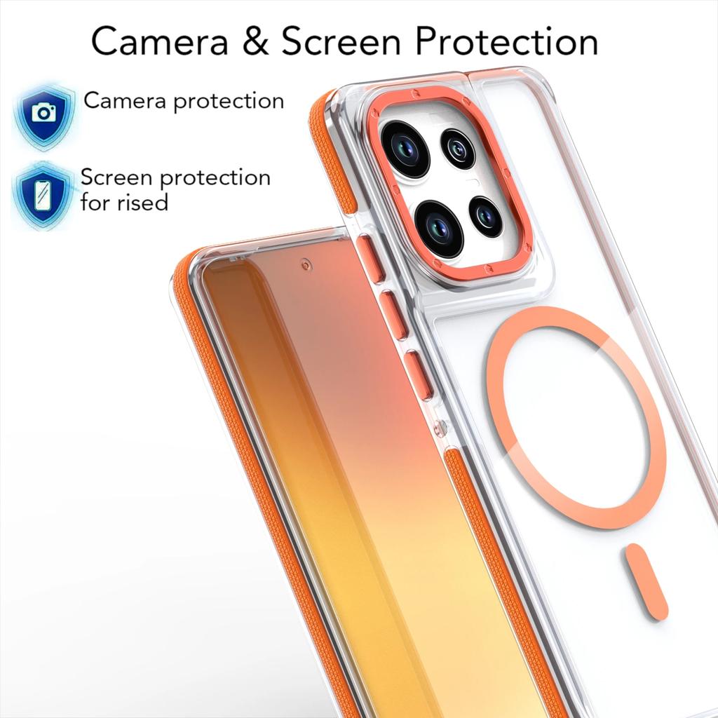 Luxusní nárazuvzdorné průhledné magnetické pouzdro pro Motorola Moto Edge 50 60 Fusion 50 Pro 50 Neo G86 G56 G15 G05 G55 G24 5G Magsafe Kryt