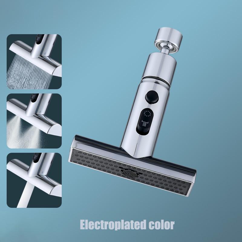 

Кухонный кран с водопадом, брызгозащищенный, универсальный, вращающийся на 360°, баблер, 3 режима, многофункциональный, удлинитель для водопроводного крана