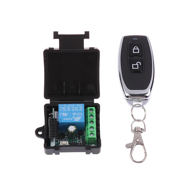 Universal Gate Remote Control Switch Dc 12V Rf 433 Mhz Asking Code Relay Receiver Diy Mini Module For Garage Door Led Lighting