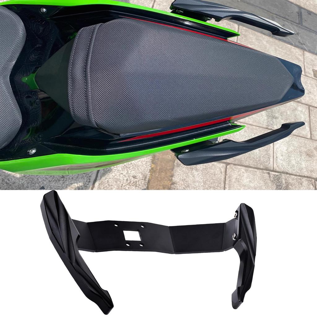 BYEMTTY Motorcycle Assist Grips, Side Grips for Kawasaki Ninja 400 Z400 (2018-2023) and Ninja 250 Z250 (2019-2023), All Models (Black)