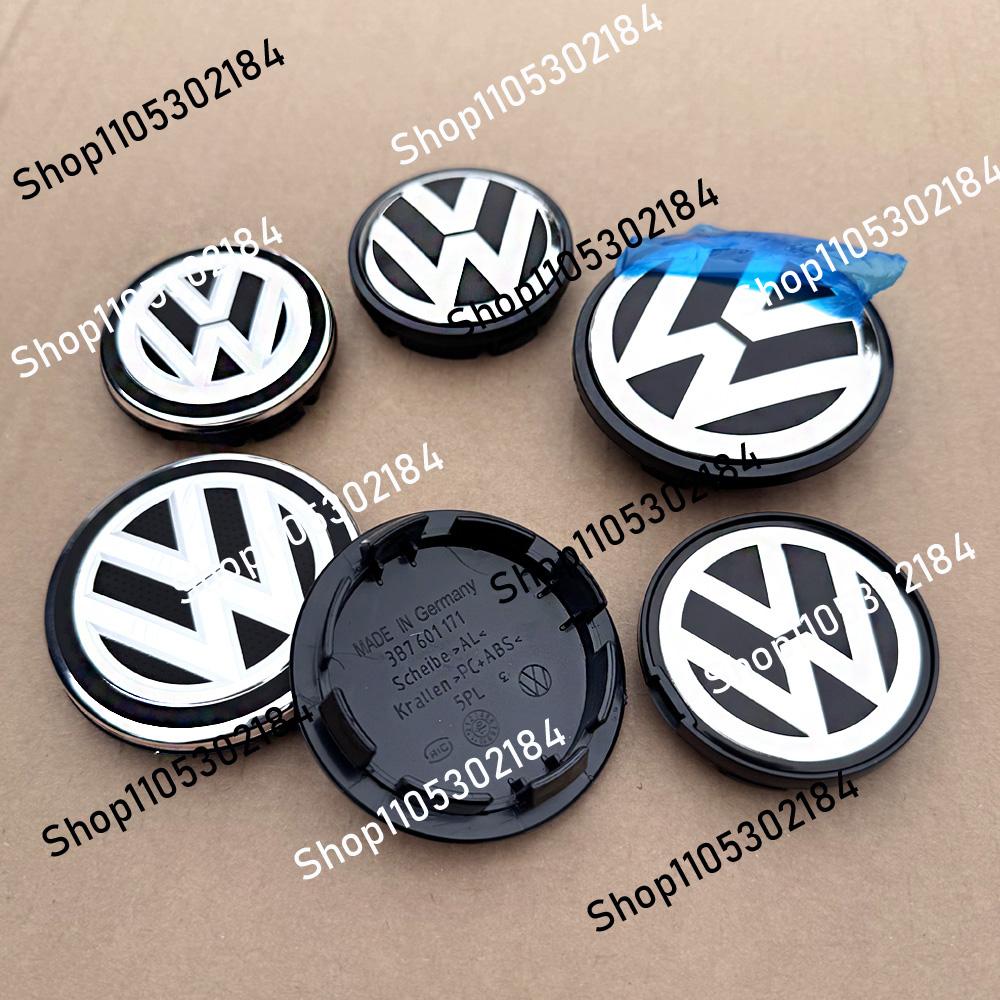 For VW 4pcs 55mm 56mm 65mm 70mm 76mm Car Wheel Center Caps Hubcap Cover for VW Jetta MK5 Golf Passat styling 3B7601171 ER1 g6