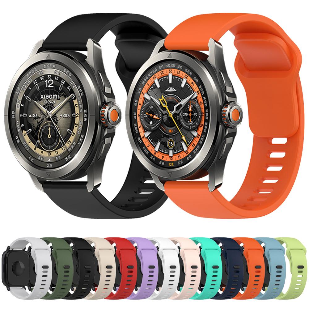 22mm Silicone Strap For Xiaomi Watch S4 Sport Bracelet For Mi Watch 2 Pro/S3 S2 46mm S1 Active Soft Band Replacement Wristbands