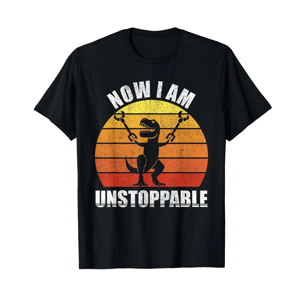Retro Now I Am Unstoppable T Shirt Funny Rex S Vintage Vintage Top For Everyday Wear Versatile Stretched