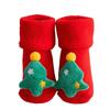 Tree Santa Claus Thicken Kids Cotton Socks Infant Short Socks Baby Christmas Socks Floor Socks