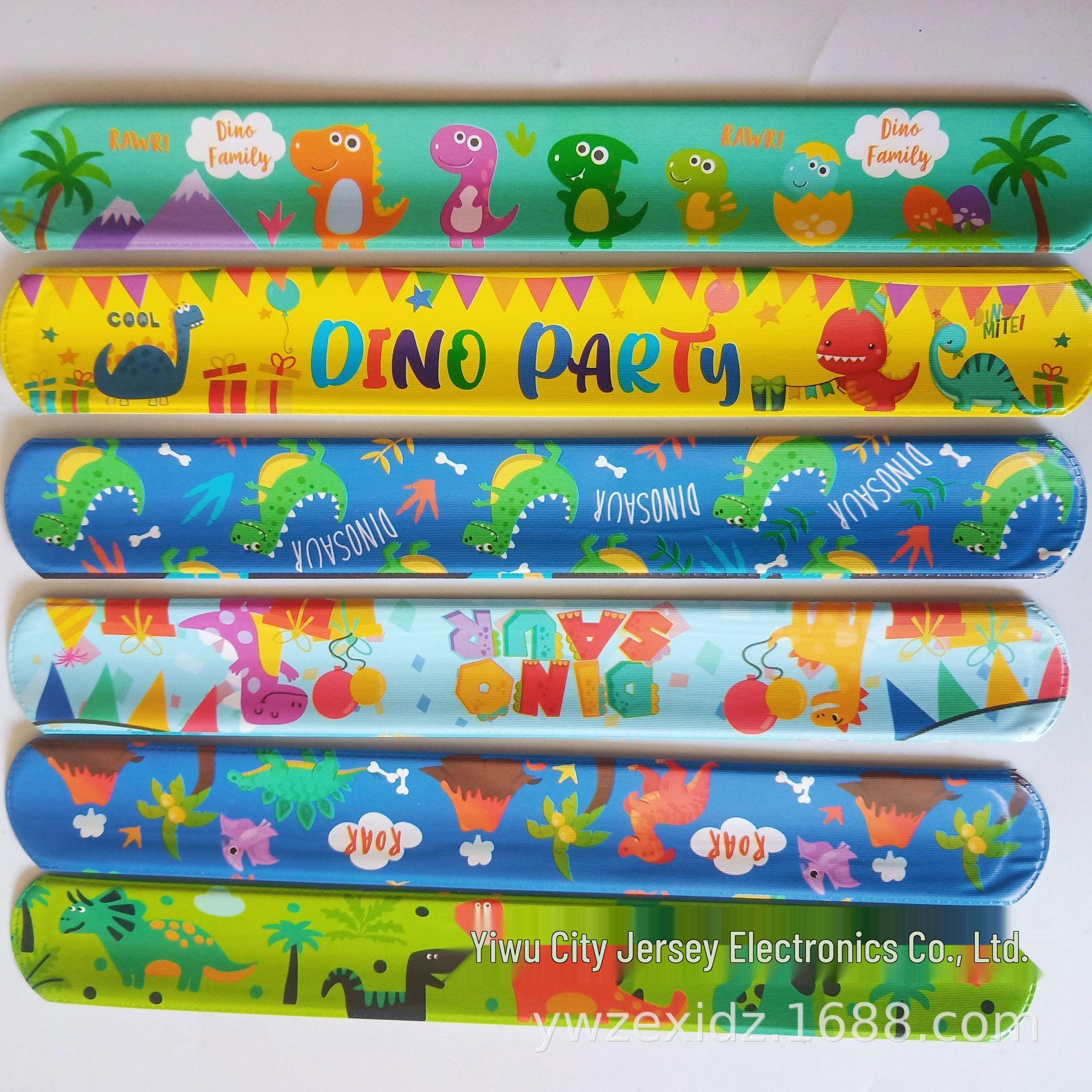 

Набор браслетов-защелок с динозаврами юрского периода - ПВХ защелки забавные аксессуары 48-Pack