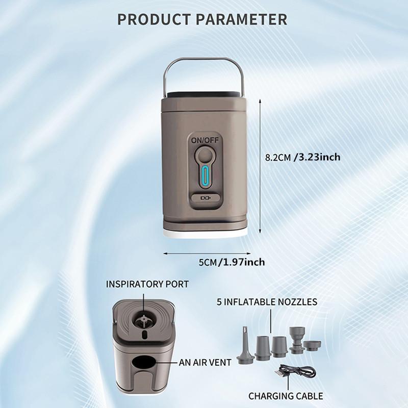 

Беспроводной воздушный компрессор, насос для накачивания/дефляции воздуха, электрический воздушный насос, портативный для надувных подушек, воздушных кроватей, лодок, плавательных кругов