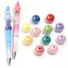 20-200pcs/lot 6-16mm Plated UV Colored Acrylic Ball Beads Loose Spacer Round Bead For DIY Phone Chain Bracelet Jewelry Accessory