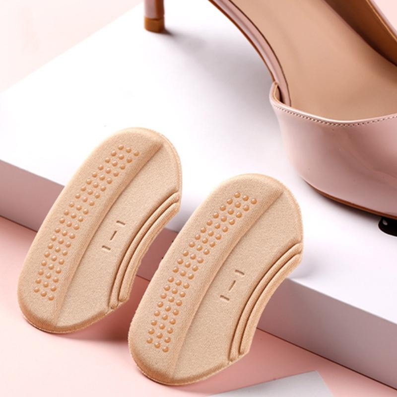 10 Pairs Adhesive Heel Cushions for Oversized Shoe Blisters Prevention Heel Grips Pad for Men Women Leather Shoe