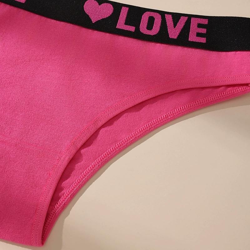 6PCS Women's Panties Sexy Breathable Cotton Underwear Female Comfort Lingerie Low Waist Pantys Soft Ladies Briefs XS-L