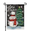 Welcome Christmas Garden Ag 12x18 Inch Double Sided Burlap Snowman Sign Win...