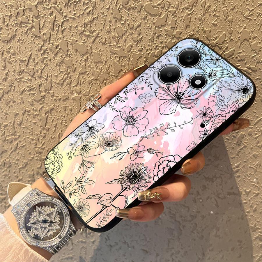 Case for Xiaomi Redmi Note 14 12 11 13 Pro Plus 12C 13C 14C A4 A5 A3 K80 A1 10 9 8 7 Phone Cover K40 A2 A1 Retro Butterfly