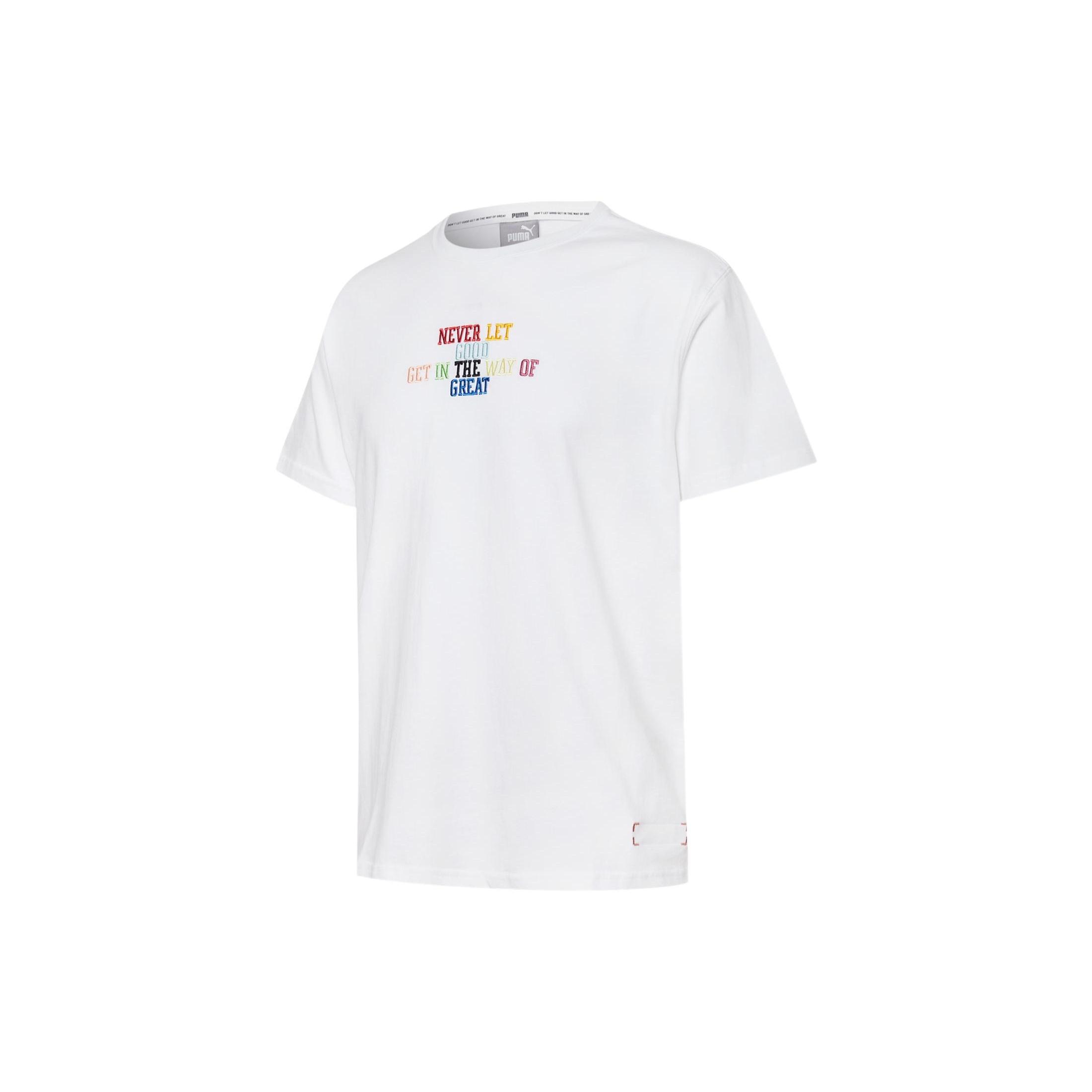 PUMA Overtime T-Shirt White Men s 532093-01 M