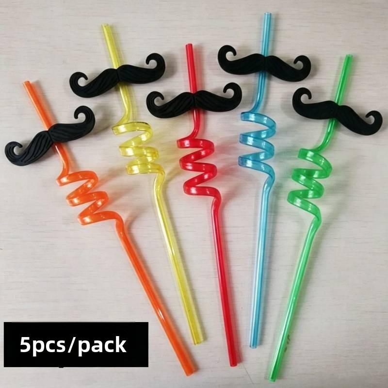 Crystal Drink Watering Straw Set With Creative Shaped Plastic For Parties And Events