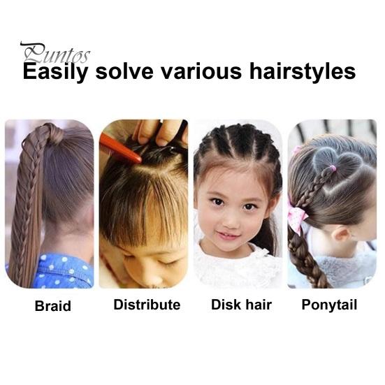 2Pcs Double-Head Travel Folding Comb Portable Anti-Static Hair Comb for Men Women Scalp Massage Hair Brush Salon Hairdressing Tool for Home Travel Use