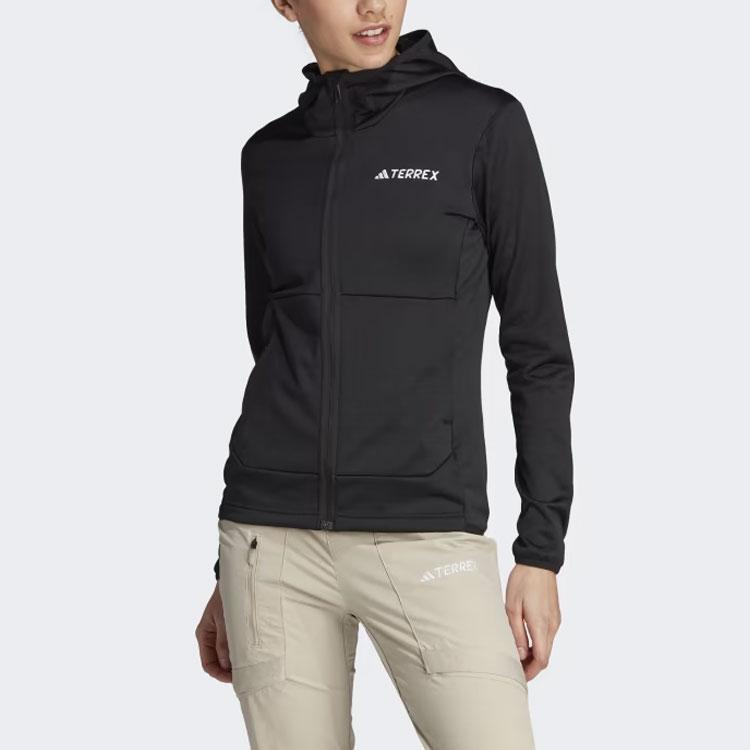 Adidas Terrex Xperior Light Fleece Hooded Jacket Women Jacket Black IB1823