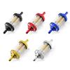 Car Modified Aluminum Alloy Sheel Copper Core Oil Filter Fit for Dirt Pit Bike Gasline Fuel Filter With Copper Core Universal