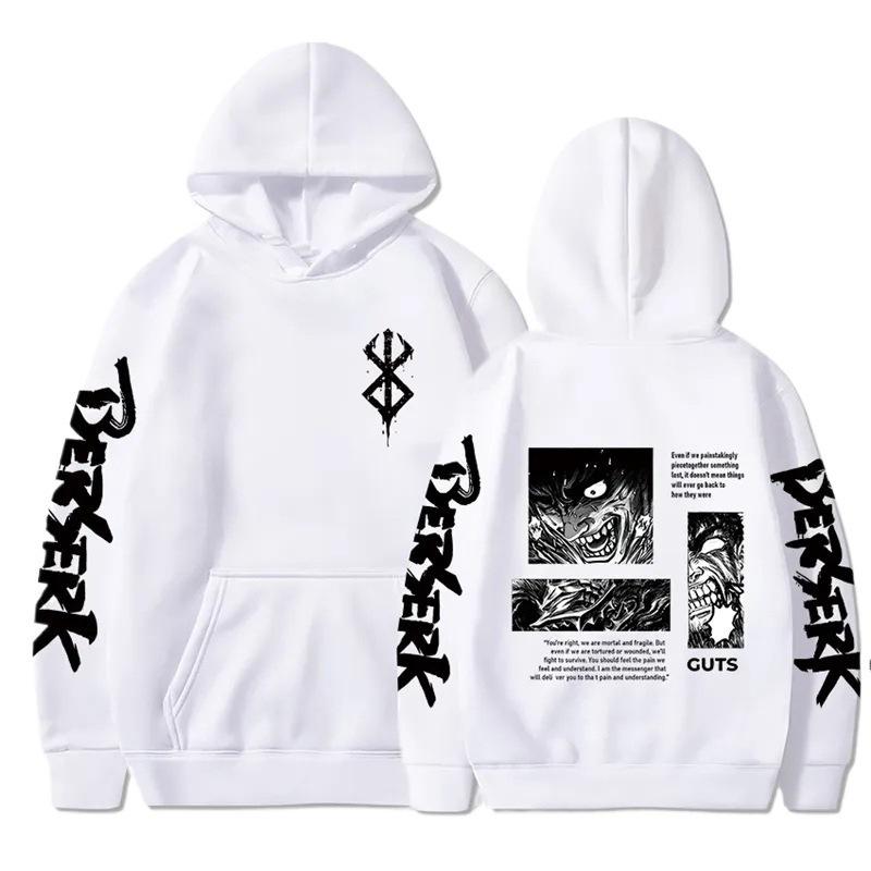 Anime Berserk Rage Anime Street Sweater, Street Tide Cotton Hooded Sweater