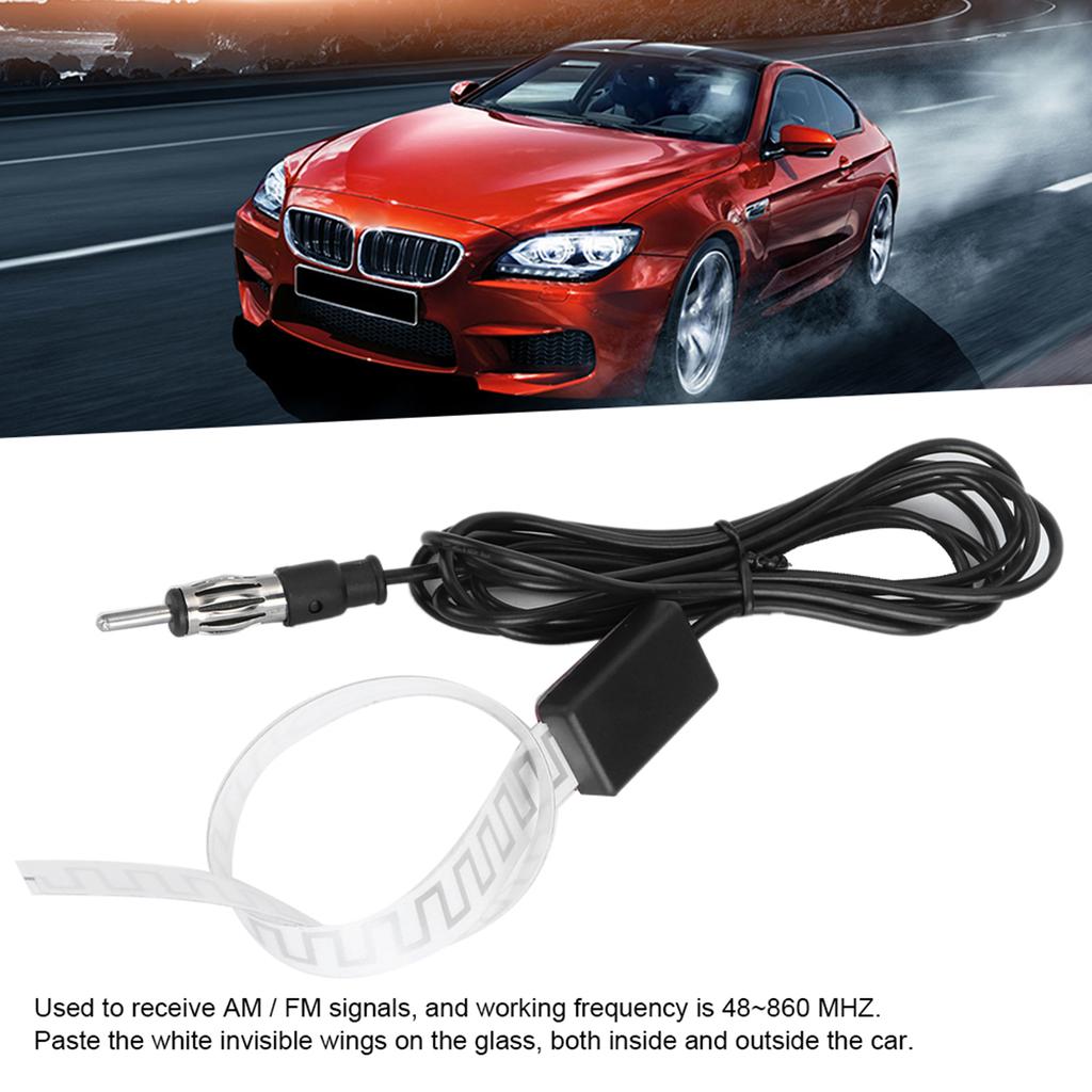 Invisible Car AM FM Radio Extension Antenna Vehicle Internal Mount