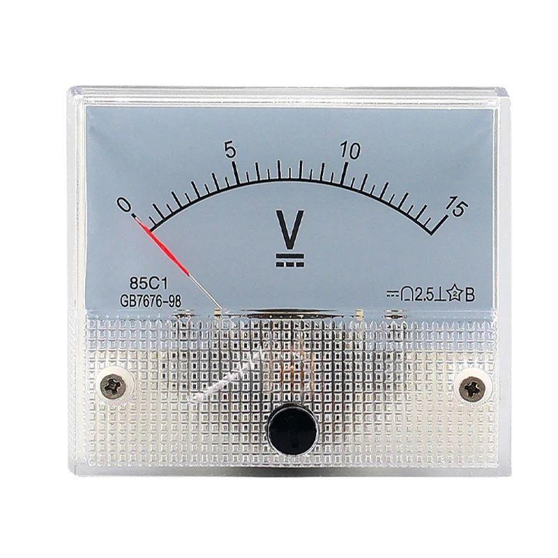 85C1-V Panel DC Voltage Volt Analog Gauge Meter Voltmeter 5V-1000V Voltage Meter