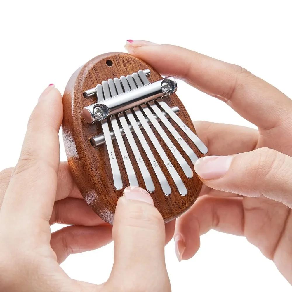 Gifts Music Boxs 8 Kesy Mini Wooden Kalimba Finger Thumb Piano Gift Musical Intruments Totoro Mini Color Bar Homes Accessories